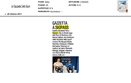 29 Ottobre 2017 - La Gazzetta dello Sport