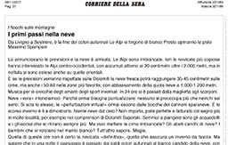 6 Novembre 2017 - Corriere della Sera