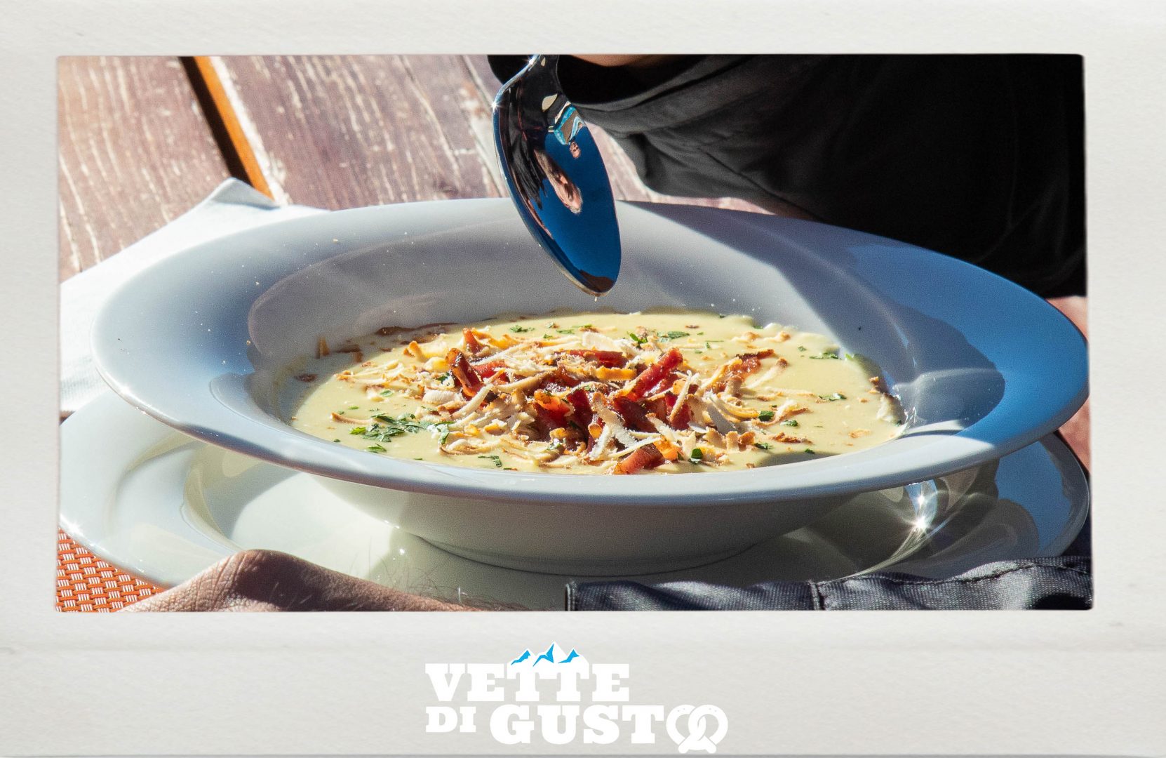 Vette di Gusto - Canazei - Crema di patate con speck e ricotta